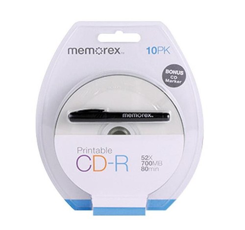 R memorex - 10, cd-r