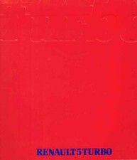 Catalogue brochure Renault 5  Turbo 1980/1981 France