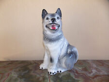  JOLI CHIEN ANCIEN EN CÉRAMIQUE BIBELOT VINTAGE-38,5 CM DE HAUT