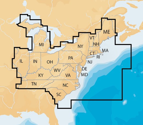 Navionics msd nav east - navionics, msd/nav+ea+