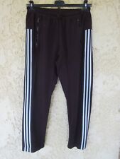 Pantalon ADIDAS rétro vintage style polaire noir TREFOIL sport S