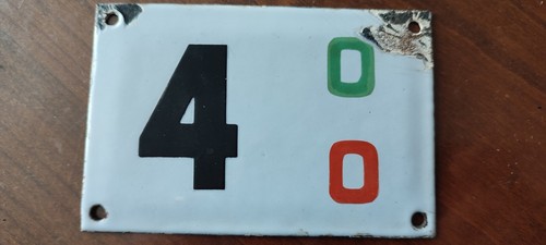 Plaque émaillée signaux voie - Émaillée,