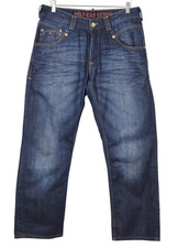 Jean Tommy Hilfiger Denim Clanton Indigo Foncé Usé Homme W31 L29 Droit