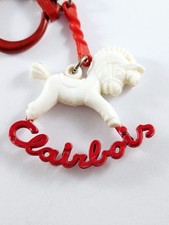 PORTE-CLES - JOUETS CLAIRBOIS - Cheval à Bascule - Vintage Plastique 1960s -