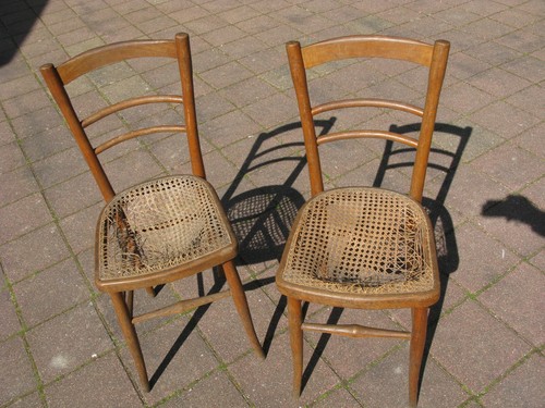 Lot chaises à - , de