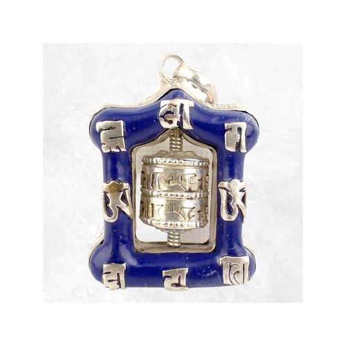 Pendentif tibétain moulin - tibétain,