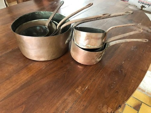 Lot casseroles cuivre - lot, toutes