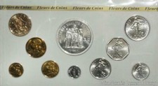 W1740 Rare Coffret Velours Monnaie Paris 50 Francs Hercule 1980 MS67 68 69 FDC