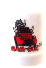 DE A COUDRE DE COLLECTION THIMBLE PORCELAINE MAM-GOZ LE CARRE LES BRETONNES 2CV