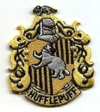 Harry Potter École De Magique Maison Poufsouffle Écharpe Crest Repasser Applique