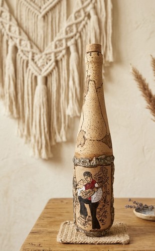 Bouteille décorative vintage - bouteille,
