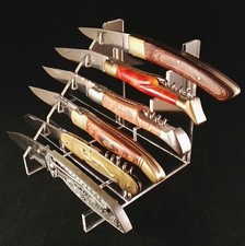 Présentoir en plexi pour 6 couteaux , réf C6.
