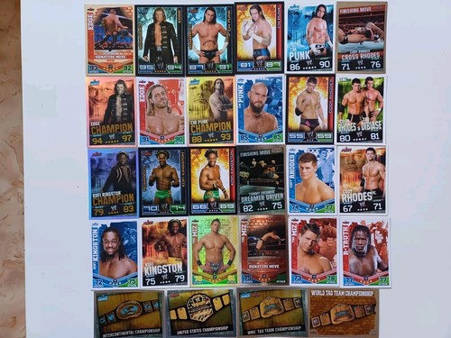Lot cartes slam attax - lot,
