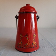 Petit seau enfant émaillé rétro – déco cuisine ou jouet ancien