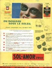 Publicité ancienne lunettes