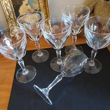 Verres À Pied En Cristal D'arques Durand Modèle Washington