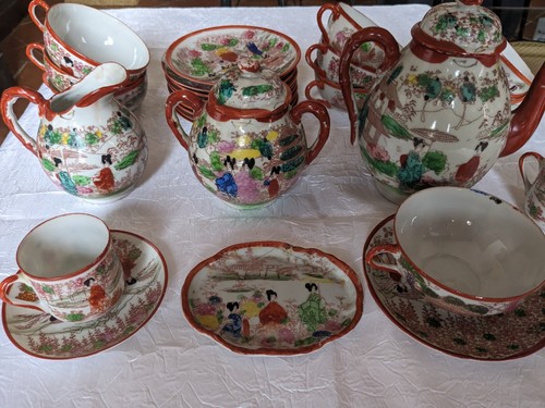Service thé porcelaine - en,