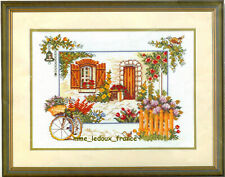 Kit Vervaco 70.466 " Garden Gate - Porte du Jardin" Point de Croix NEUF Vintage 