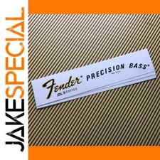 Headstock Logo Fender Precision Bass Headstock Decal 3 Pieces