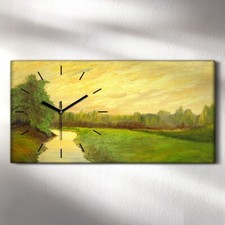 Horloge décorative sur toile