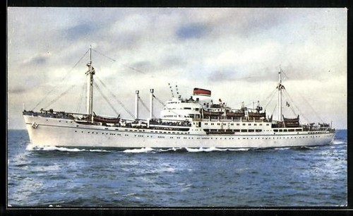 Carte postale paquebot - , bateau
