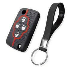 Housse Clé 4 Touches Peugeot 406 607 806 807 1007 C8 Coque Télécommande Silicone
