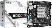 ASRock Carte mère sans ventilateur CPU intégrée N100DC-ITX Mini ITX avec proc...