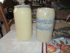 2 chopes à bière ALLEMANDES ww1  , ww2 en grès