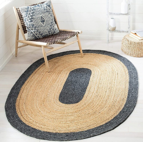 Tapis jute ovale ferme - jute,