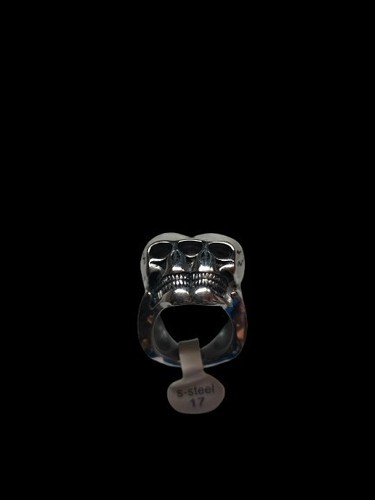 Bague double skull métal - bague,