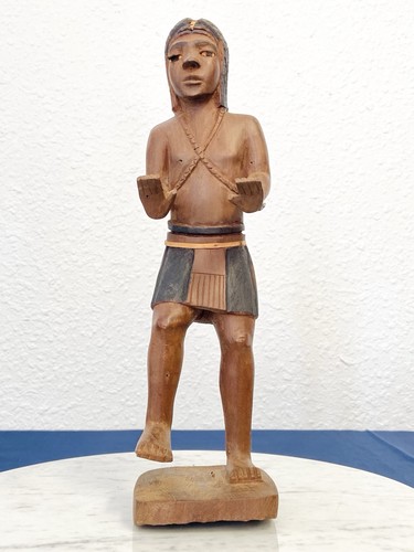 Statue malgache bois - statue,