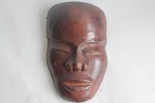 Masque mural africain cuivre