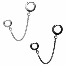 Creoles Ohrklemme avec Chaîne