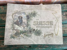 Rare album publicitaire ancien "La Suisse pittoresque" – Chocolat Suchard