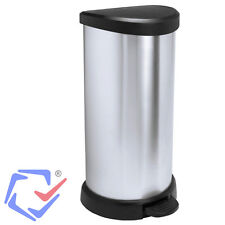 Poubelle métallisé avec pédale 40l Curver élément intéressant électroménager