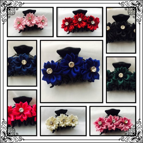 Pince cheveux fleur - pince, À