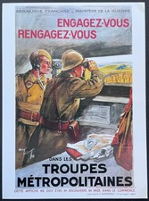 Affiche Armée de Terre de 1938 signée Maurice Toussaint Reproduction
