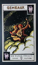 CARTE TAROT MUCHERY CARTE GÉMEAUX