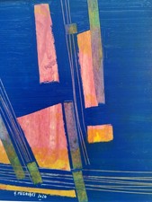 huile sur carton/abstrait