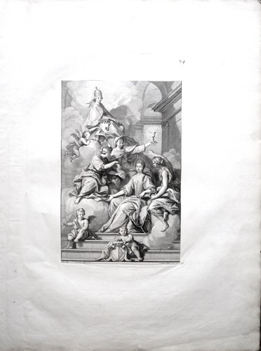 Eau forte burin edelinck - forte,