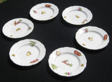 Assiette à dessert ou à fromage décor légumes (x6) Salins ou autre