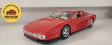Ferrari Testarossa 1984 Burago 1.18  - Miniature rouge - Rare Vintage Collector 