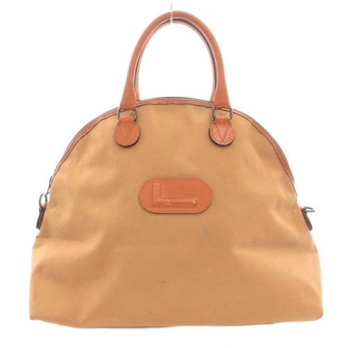 Lancel beige logo patch dome - beige,