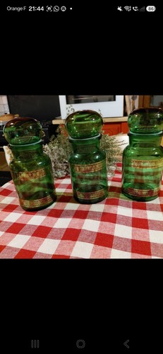 Pot bocal verre vintage - verre,