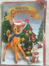 CARTE MUSICALE XXL DISNEY BAMBI PANPAN NOEL