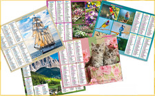 Calendriers La Poste 2026 Animaux-Chiens/Chats-Paysage-Fleurs (16 versions)