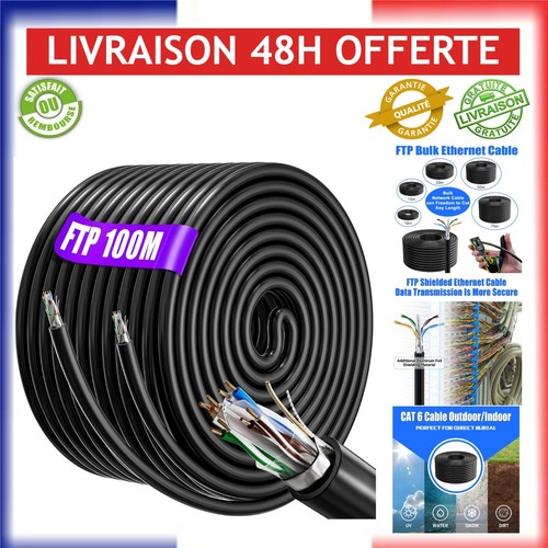 Câble ethernet 100m - cat, 6