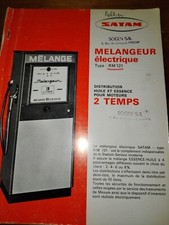 ANCIENNE BROCHURE SATAM RM 12 MELANGEUR 2 TEMPS POMPE A ESSENCE