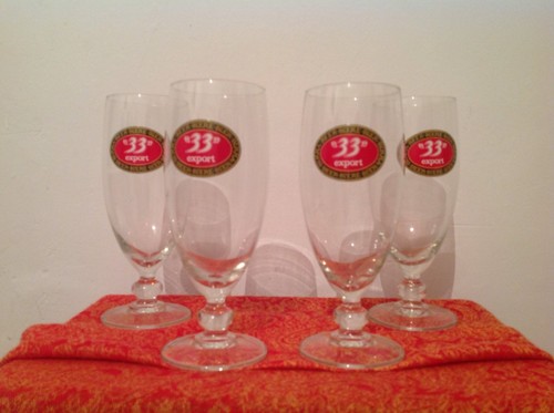 Ancien verres publicitaire - ancien,