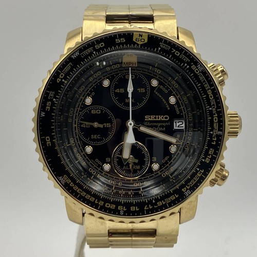 Chronographe pilote seiko - chronographe,